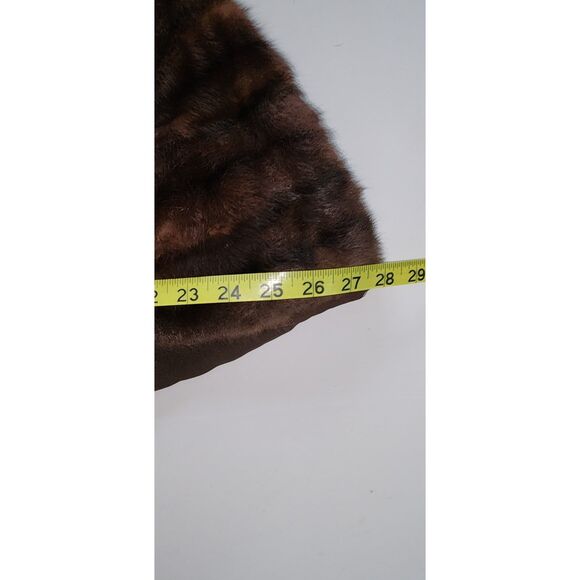 Vintage Day-Jones Dark Brown Mink Fur Stole Shoulder Wrap - Picture 12 of 14